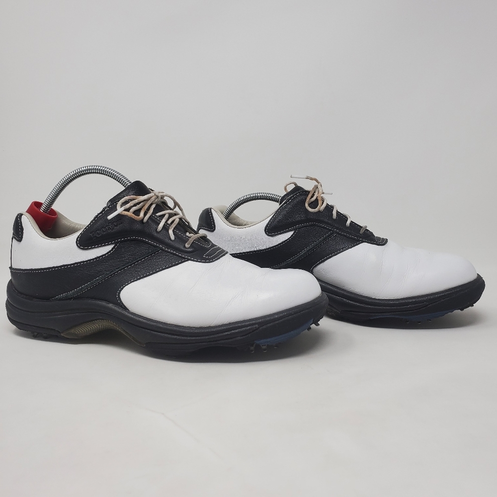 Woman’s FootJoy Contour Series White Black Golf Sh - Picture 1 of 11